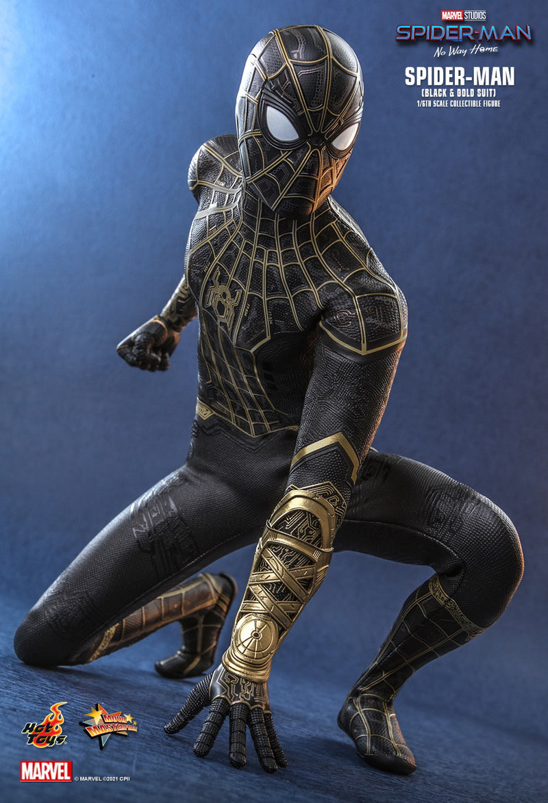 Load image into Gallery viewer, Spider-Man: No Way Home - Spider-Man Black &amp; Gold Suit - MINT IN BOX
