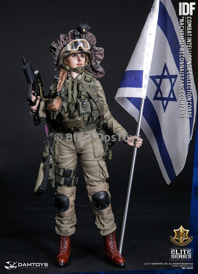 Load image into Gallery viewer, Israeli IDF Combat Intelligence Collection Corps Female Nachshol Israel Flag
