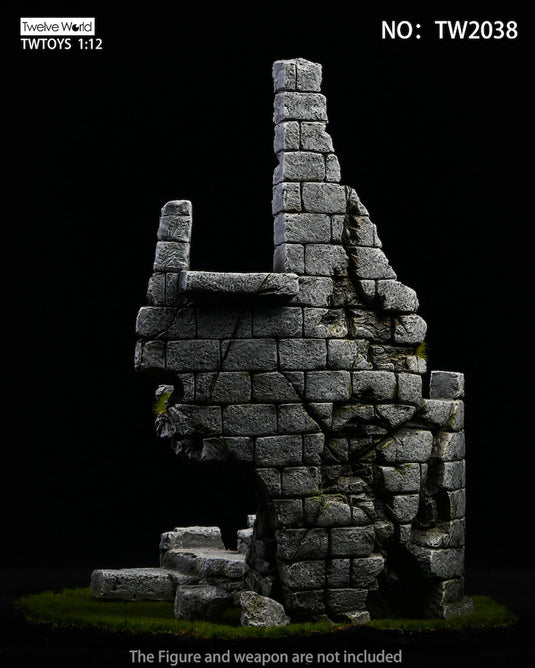 1/12 - Castle Ruin Diorama Base Figure Stand - MINT IN BOX
