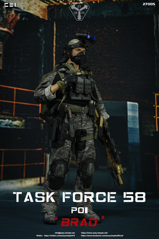 Task Force 58 PO1 Brad - Urban Tiger Stripe Camo Combat Uniform Set