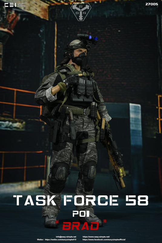 Task Force 58 PO1 Brad - Black MOLLE Combat Vest