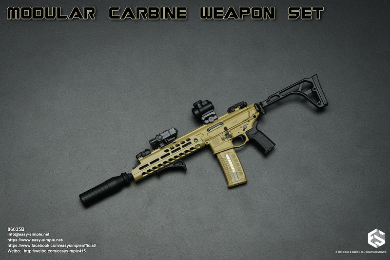 Load image into Gallery viewer, Modular Carbine Weapon Set Ver. B - Tan MCX Carbine w/Attachment Set
