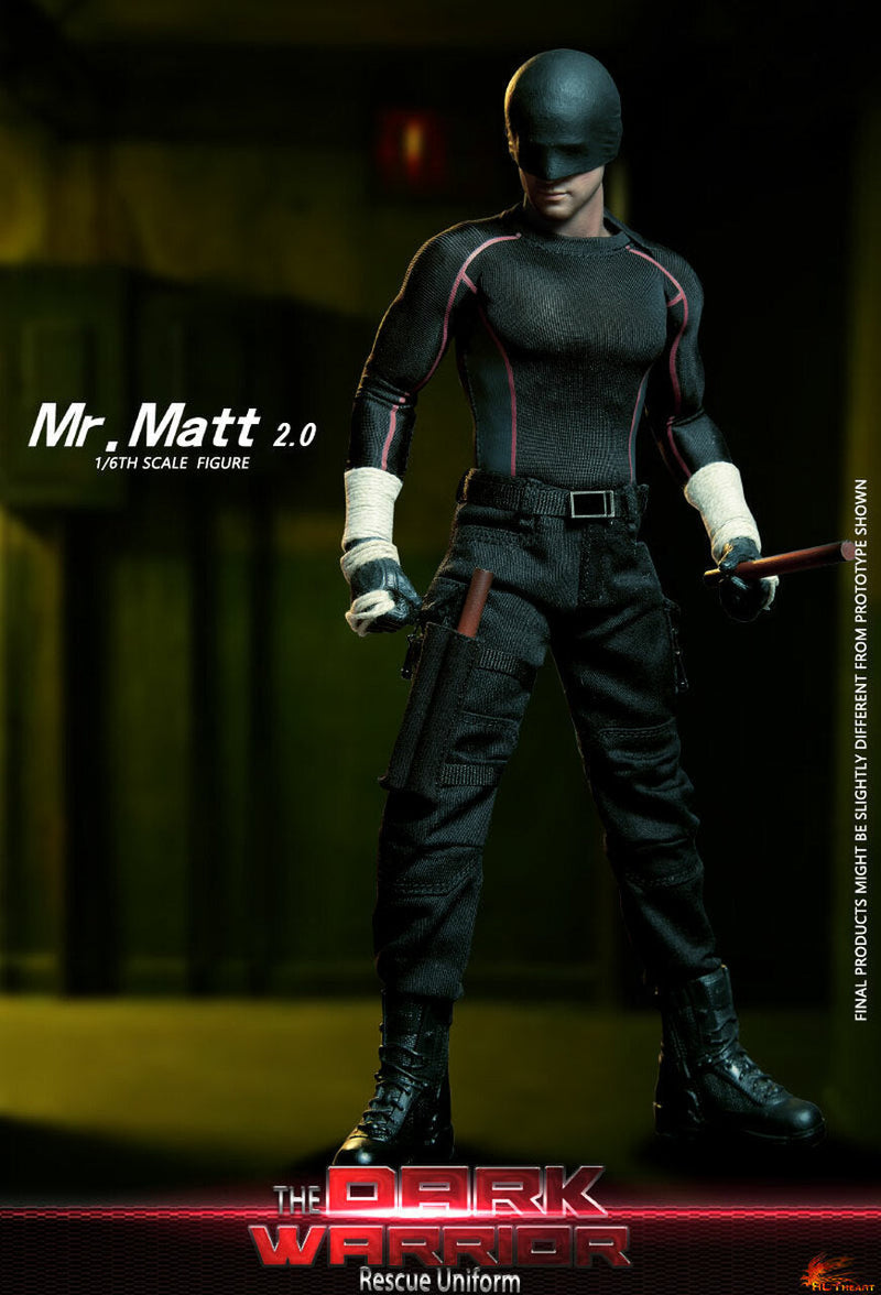 Load image into Gallery viewer, Dark Warrior - Male Head Sculpt w/Black Bandana
