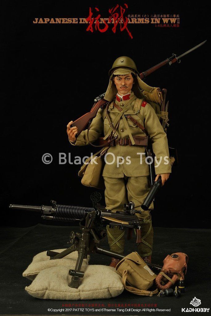 Load image into Gallery viewer, WWII - Japanese Infantry Arms - Tan Hat w/Flaps
