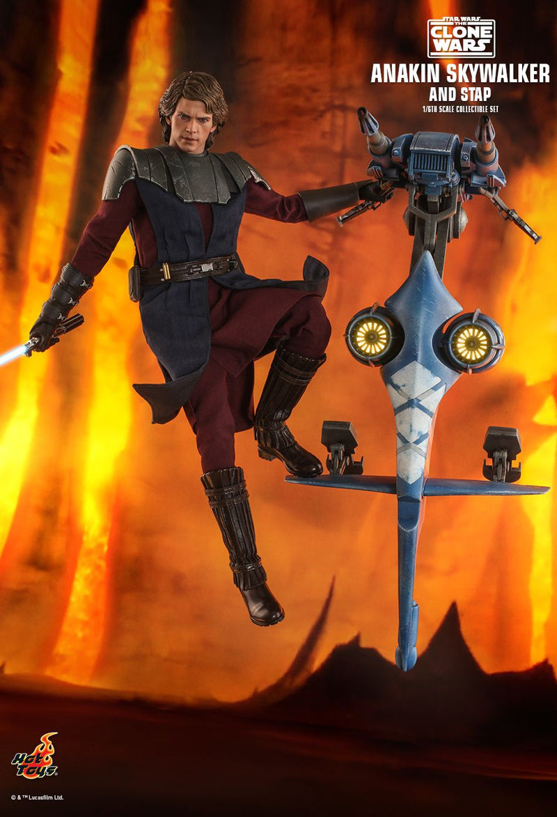 Load image into Gallery viewer, Star Wars: The Clone Wars - Anakin Skywalker &amp; STAP - MINT IN BOX
