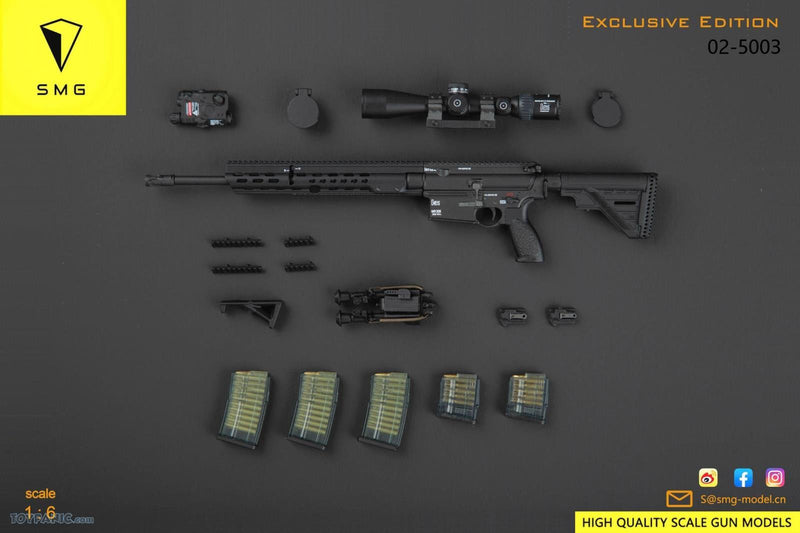 Load image into Gallery viewer, Black Spring Loaded Bipod
