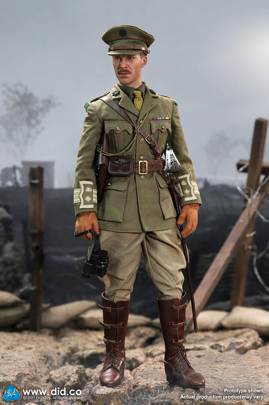 WWI - British Colonel Mackenzie - Male Head Sculpt