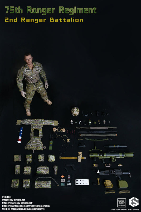 75th Ranger Regiment - Male Base Body w/Head Sculpt & Feet