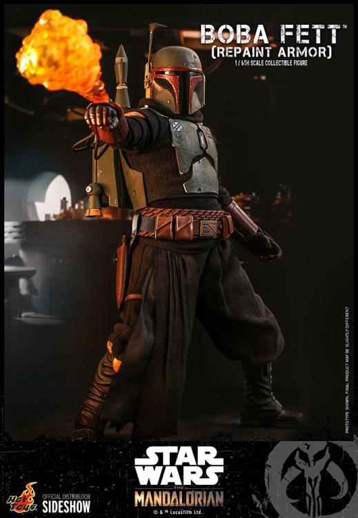Load image into Gallery viewer, Star Wars - Boba Fett (Repaint) - Helmeted Head Sculpt w/Inner Detail
