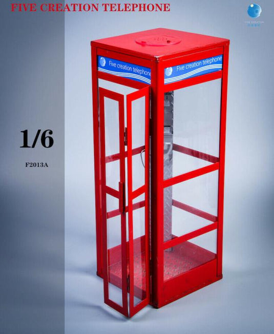 Light-Up Red Telephone Booth - MINT IN BOX