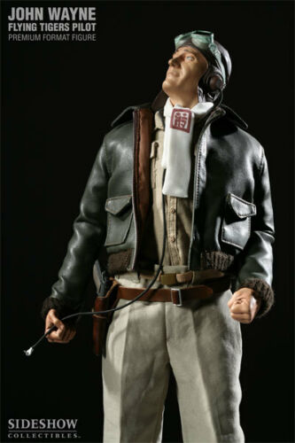 Load image into Gallery viewer, 1/4 Scale - John Wayne Flying Tiger Pilot Statue - MINT IN BOX
