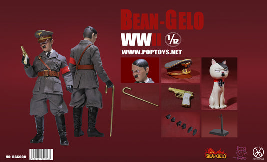 1/12 - WWII - German Adolf - Metal Cane