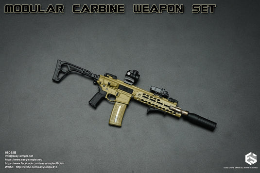 Modular Carbine Weapon Set Ver. B - Tan MCX Carbine w/Attachment Set