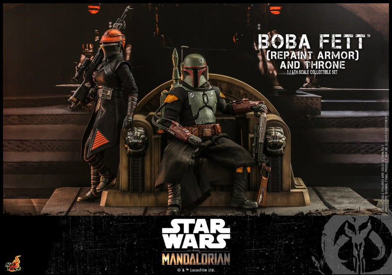 Load image into Gallery viewer, Star Wars - Boba Fett (Repaint Armor) &amp; Throne Exclusive - MINT IN BOX
