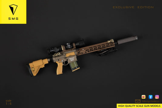 M110A1 CSASS Rifle Sets Tan Ver. - 7.62mm 10 Rnd Magazines