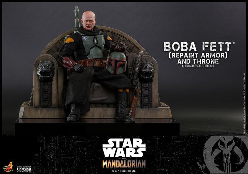 Load image into Gallery viewer, Star Wars Boba Fett Repaint - Male Body w/Black Robes &amp; Head Sculpt
