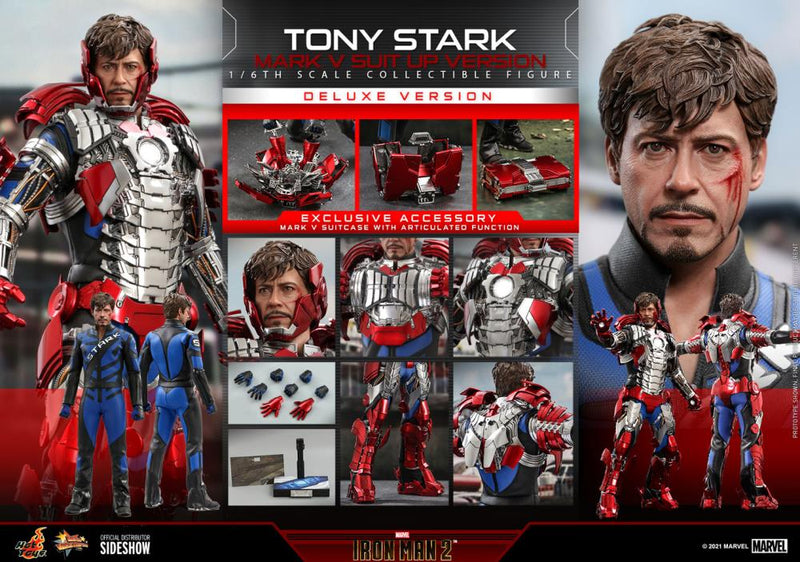 Load image into Gallery viewer, Iron Man Mark V Suit Up Ver. - Briefcase Suit Up Armor In Motion
