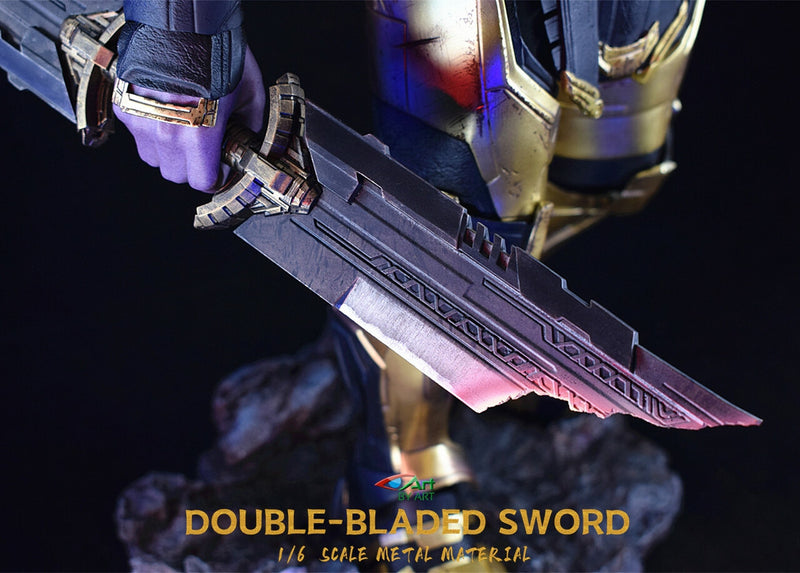 Load image into Gallery viewer, Metal Double-Bladed THANOS Sword - MINT IN BOX
