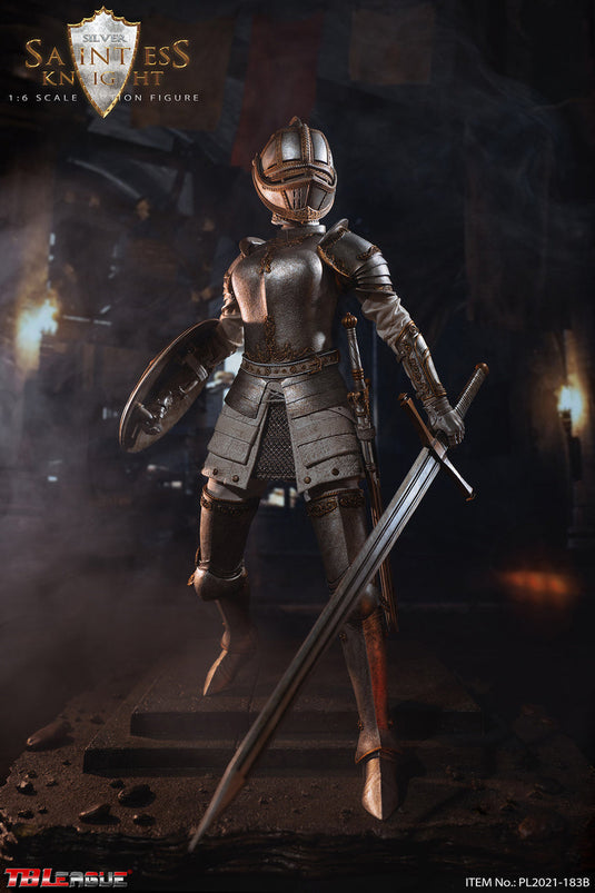 Saintless Knight White Ver - White Leather Like Female Skirt