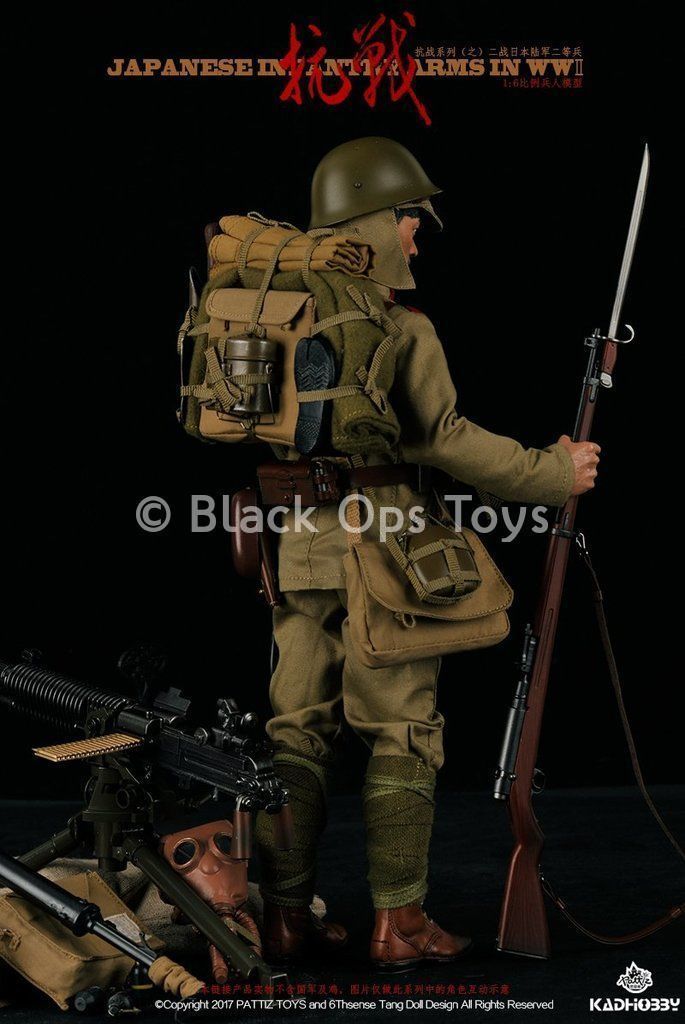 Load image into Gallery viewer, WWII - Japanese Infantry Arms - Tan Hat w/Flaps
