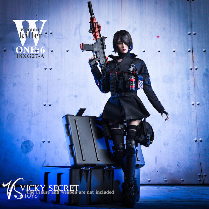 Load image into Gallery viewer, Female Assassin Outfit - Black Underwear w/Mask
