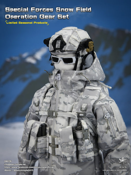 Special Forces Snow Field Op. - Winter Camo Backpack w/Rope