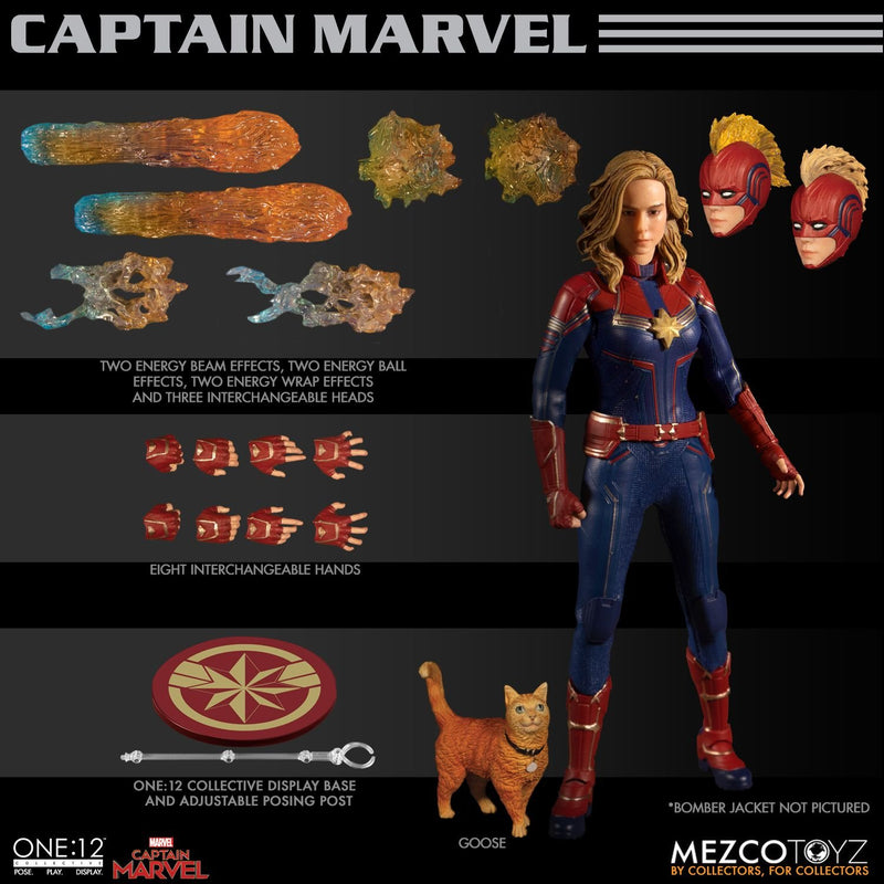 Load image into Gallery viewer, 1/12 - Captain Marvel - Female Masked Head Sculpt Type 2
