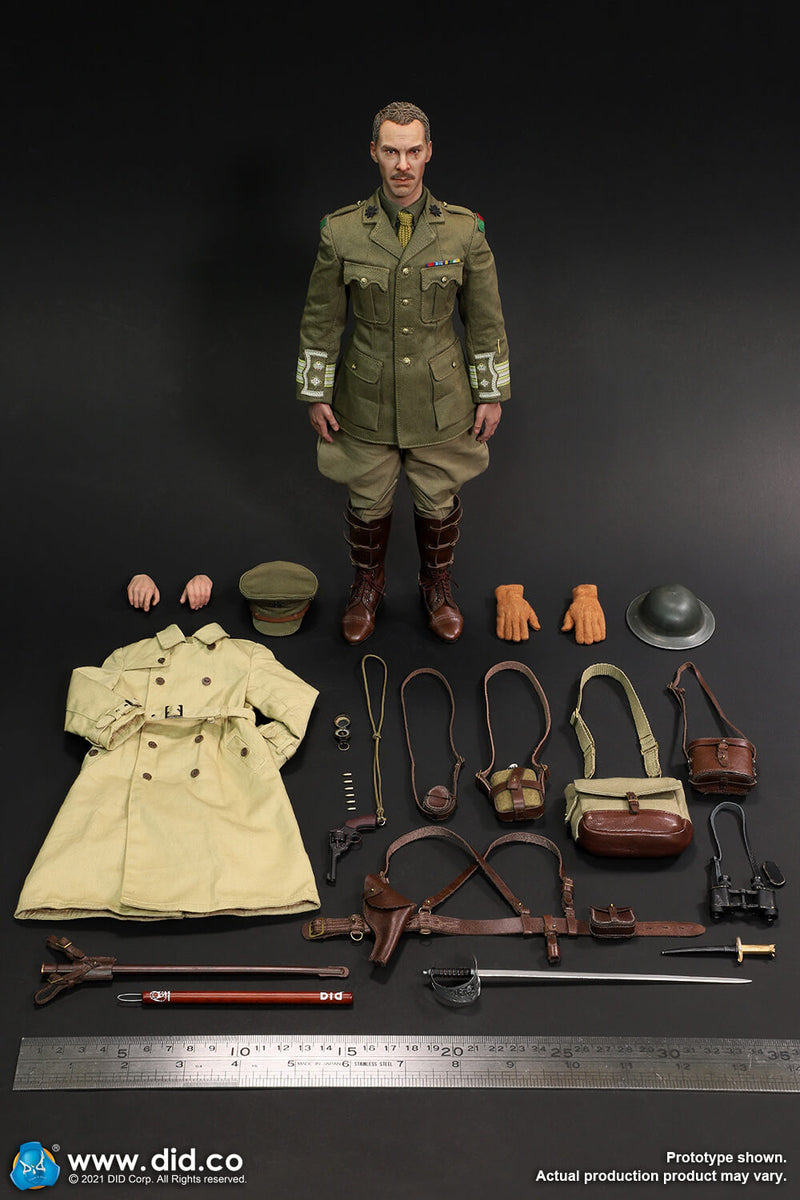 Load image into Gallery viewer, WWI - British Colonel Mackenzie - Brown Leather Belt &amp; Suspenders
