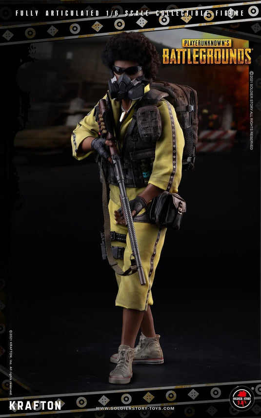 Player Unknowns Battlegrounds - Yellow Weathered Track Suit