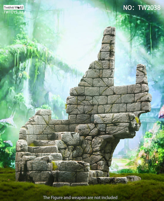 1/12 - Castle Ruin Diorama Base Figure Stand - MINT IN BOX