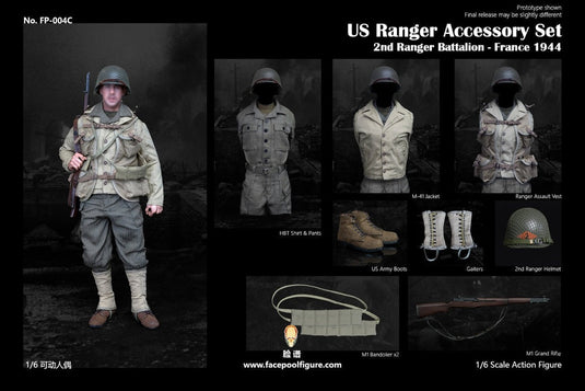 WWII - US Rangers - Green Combat Uniform Set