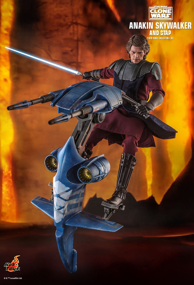 Load image into Gallery viewer, Star Wars: The Clone Wars - Anakin Skywalker &amp; STAP - MINT IN BOX
