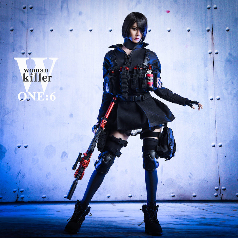 Load image into Gallery viewer, Female Assassin Outfit - Black Underwear w/Mask
