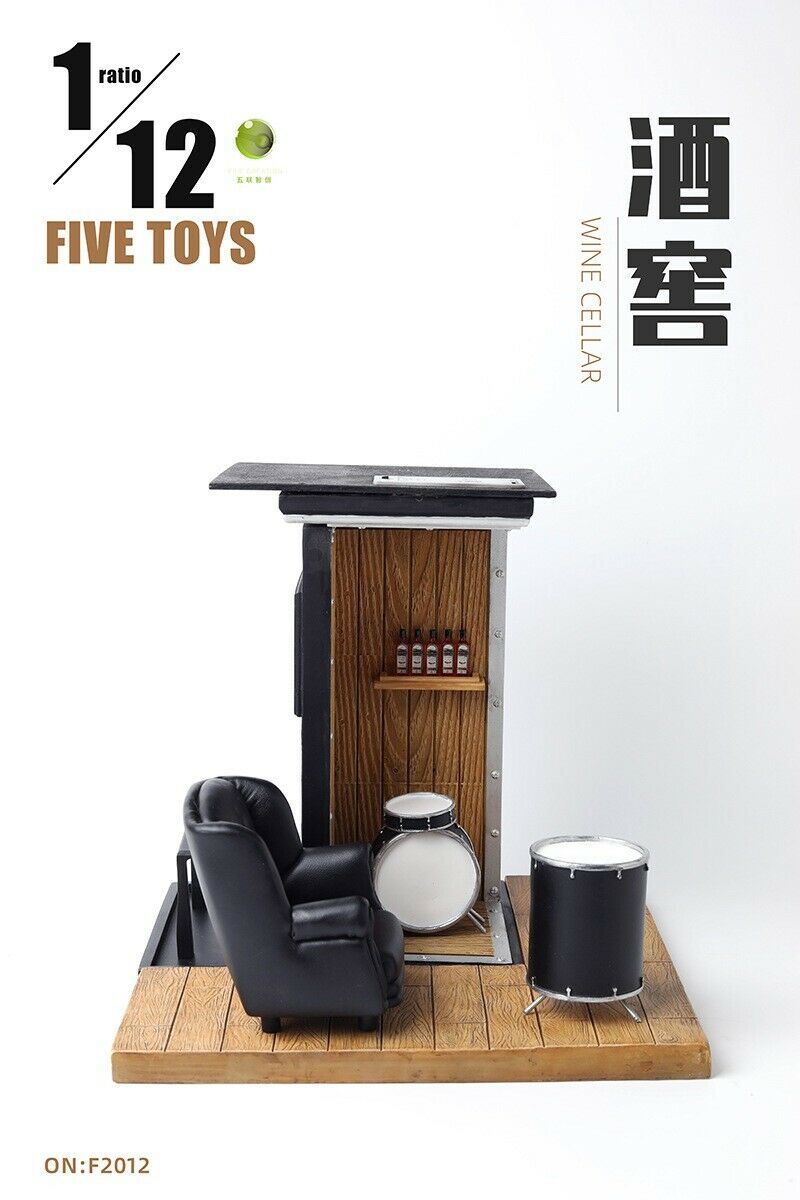 Load image into Gallery viewer, 1/12 - The Wine Cellar Scene w/Sofa &amp; Drum Kit Diorama - MINT IN BOX
