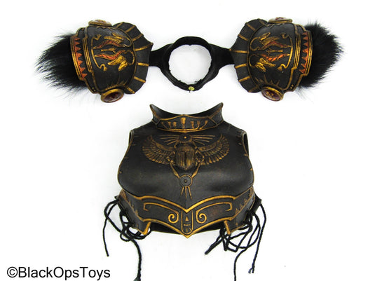 Egyptian God Of The Dead Osiris - Black Chest Armor w/Shoulder Pads