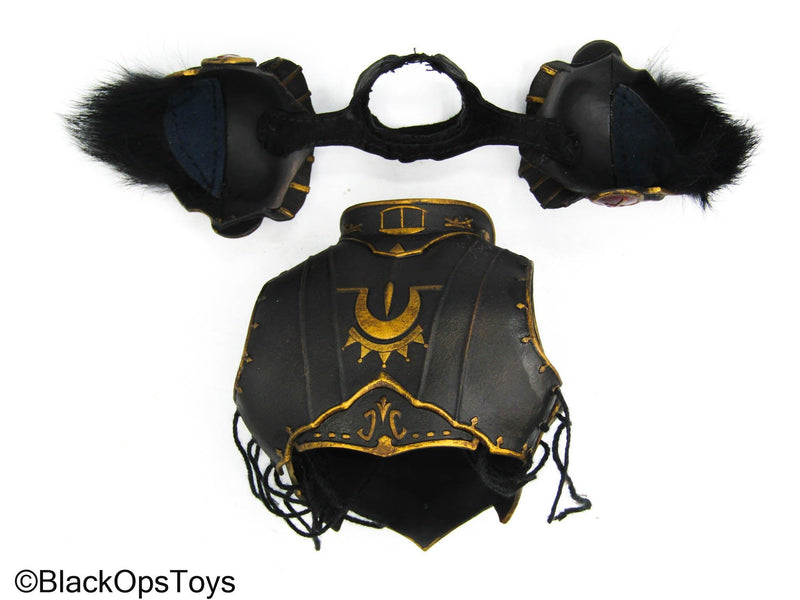Load image into Gallery viewer, Egyptian God Of The Dead Osiris - Black Chest Armor w/Shoulder Pads
