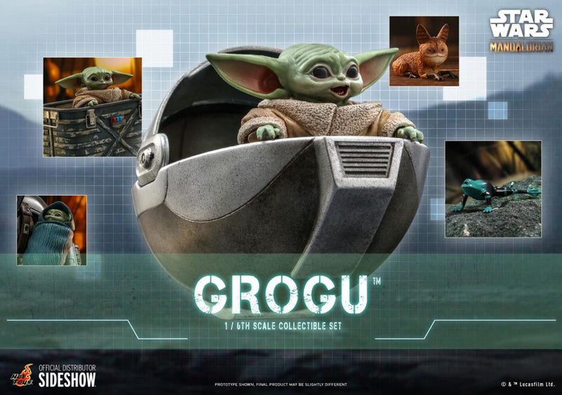Load image into Gallery viewer, Star Wars Grogu - Grogu w/Crate &amp; Stand
