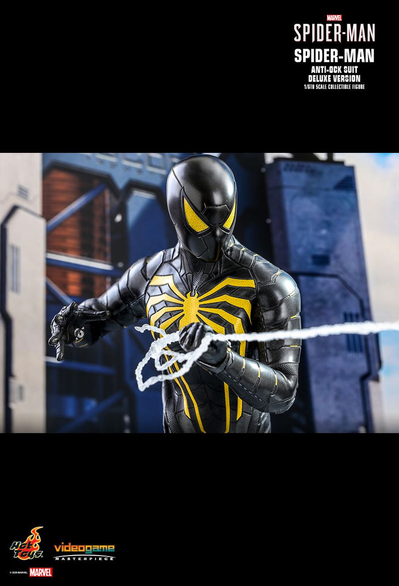 Load image into Gallery viewer, Marvel&#39;s SpiderMan - Anti-Ock Suit Deluxe - MINT IN BOX
