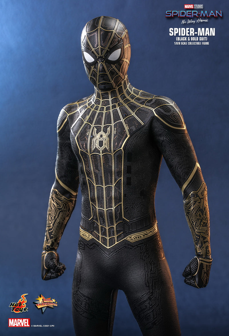 Load image into Gallery viewer, Spider-Man: No Way Home - Spider-Man Black &amp; Gold Suit - MINT IN BOX
