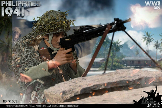 WWII - Battle Of Philippines - Metal Helmet w/Netting