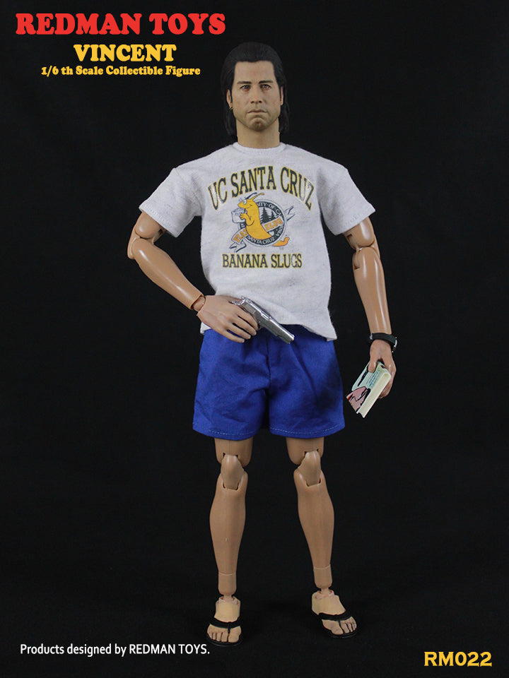 Load image into Gallery viewer, Vincent John Travolta Pulp Fiction Blue Shorts
