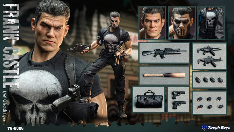 Load image into Gallery viewer, Frank Castle - Male Face Painted Head Sculpt
