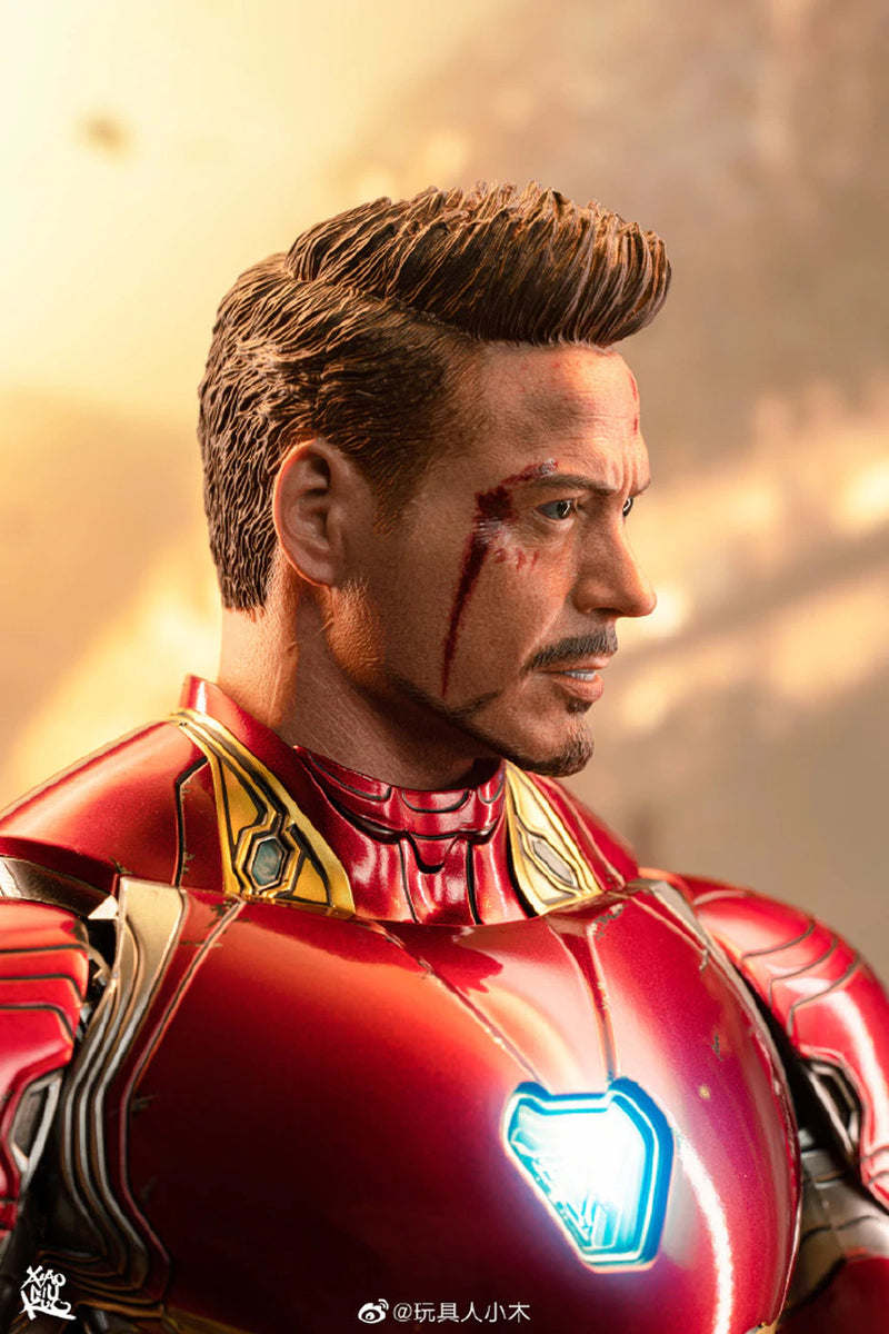 Load image into Gallery viewer, Custom Tony Stark Head Sculpts 2-Pack - MINT IN BOX
