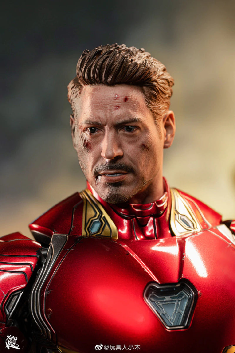 Load image into Gallery viewer, Custom Tony Stark Head Sculpts 2-Pack - MINT IN BOX
