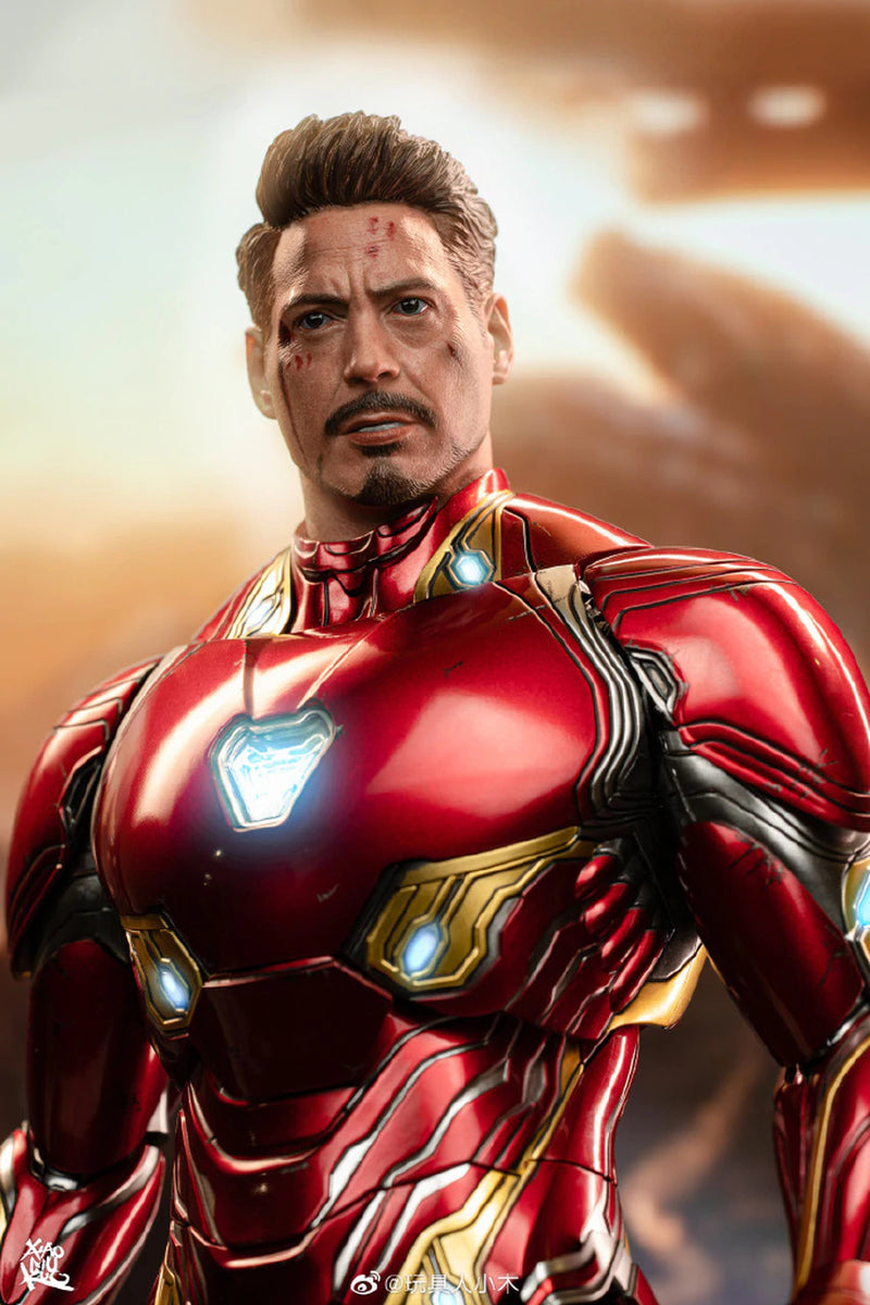 Load image into Gallery viewer, Custom Tony Stark Head Sculpts 2-Pack - MINT IN BOX
