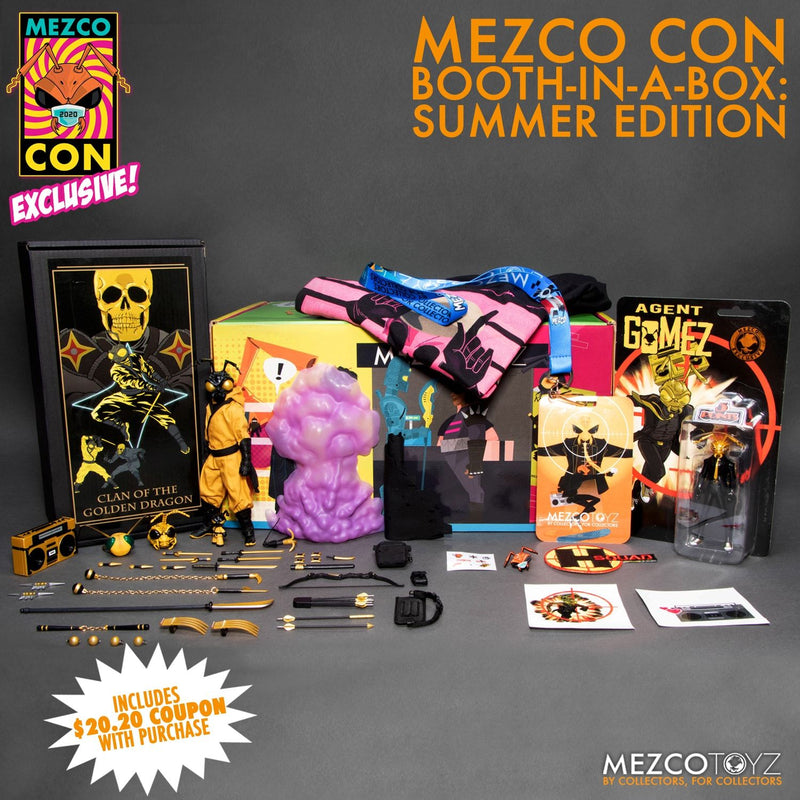 Load image into Gallery viewer, Booth-In-A-Box Exclusive - Golden Dragon Gomez - MINT IN BOX
