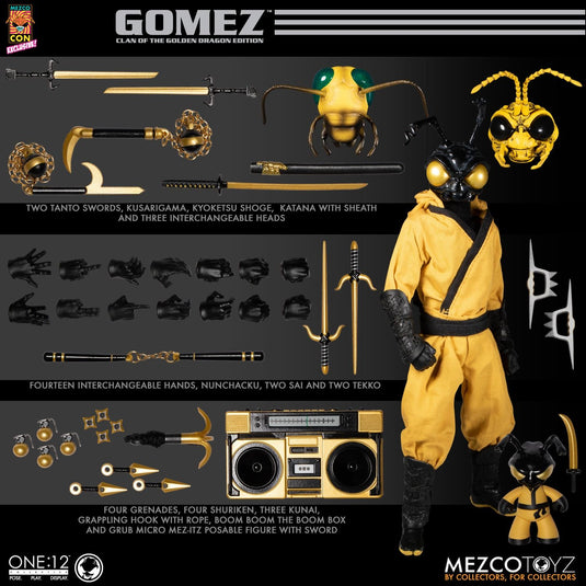 1/12 - Golden Dragon - Gomez - Mez-Itz Minifigure w/Sword