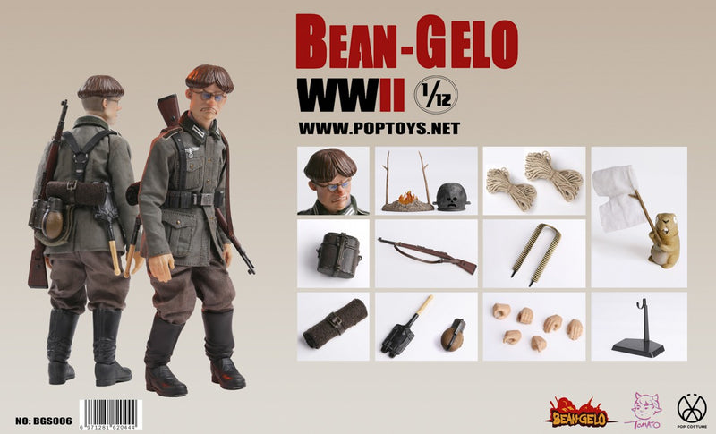 Load image into Gallery viewer, 1/12 - WWII Bean-Gelo - Han - Marmot w/Branch &amp; Shorts
