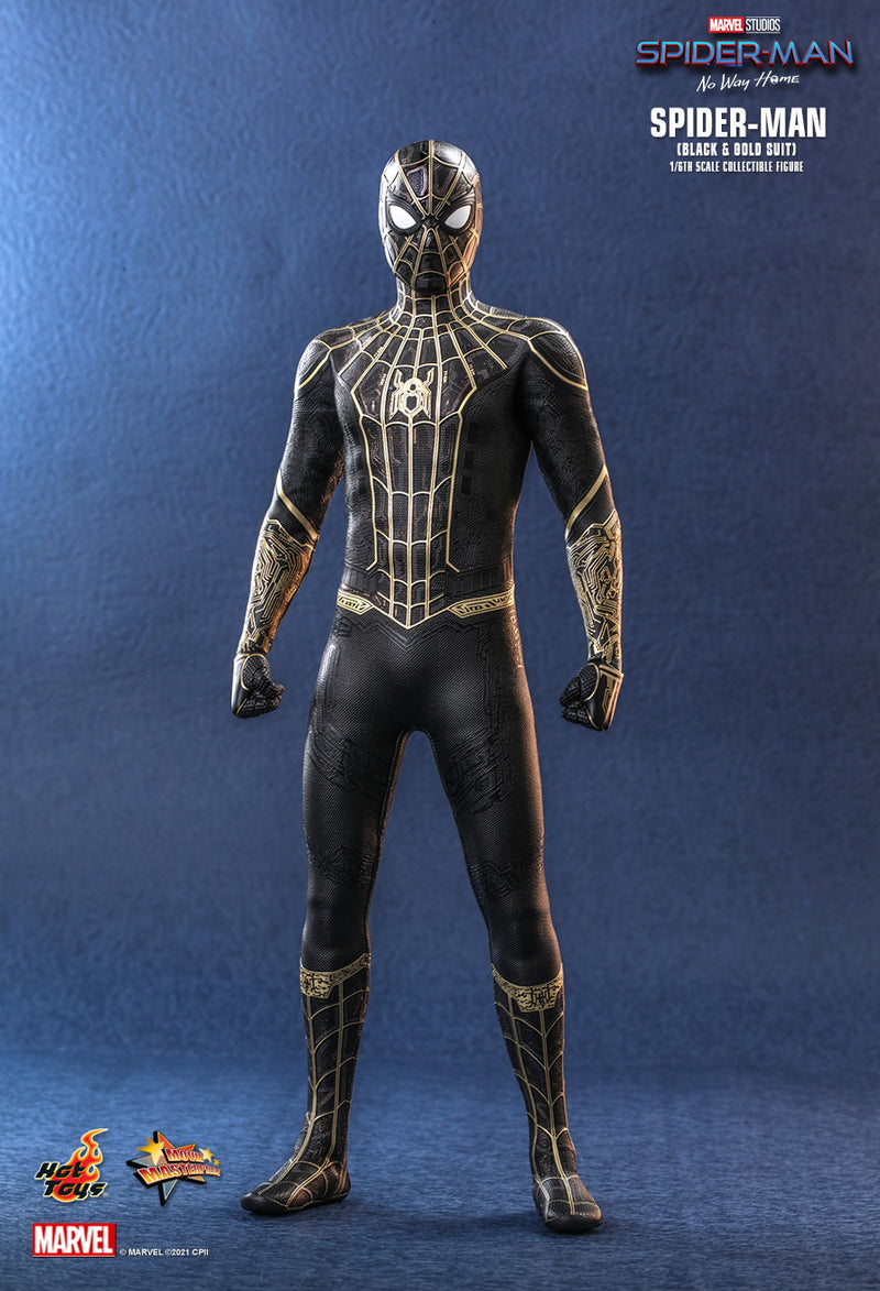 Load image into Gallery viewer, Spider-Man: No Way Home - Spider-Man Black &amp; Gold Suit - MINT IN BOX
