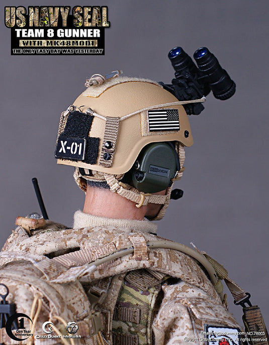 Navy Seal Team 8 MK48MOD1 Gunner Anniversary Figure- MINT IN BOX